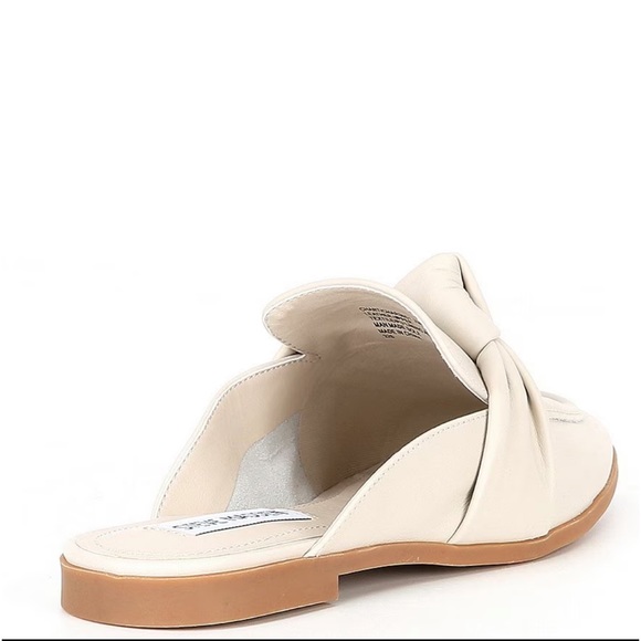 Steve Madden Chart Leather Knot Detail Flat Mules Mules NIB - Picture 10 of 16